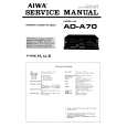 AIWA AD-A70 H,U,E Instrukcja Serwisowa